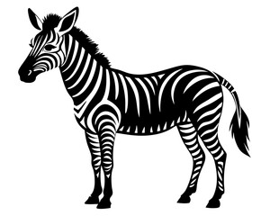 Zebra Vector Silhouettes & SVG Icons | Wild Animal & Safari Crafts & Digital Designs