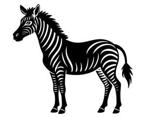 Zebra Vector Silhouettes & SVG Icons | Wild Animal & Safari Crafts & Digital Designs