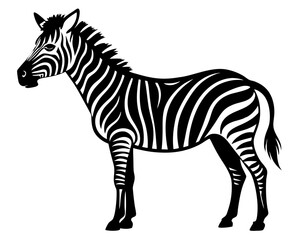 Zebra Vector Silhouettes & SVG Icons | Wild Animal & Safari Crafts & Digital Designs