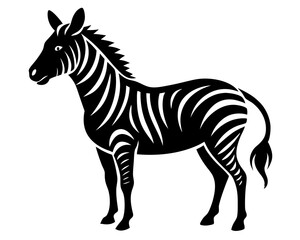 Zebra Vector Silhouettes & SVG Icons | Wild Animal & Safari Crafts & Digital Designs
