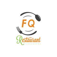 Obraz premium initial monogram logo With restaurant Culinary Circle shape Taste of Tradition logo design. 