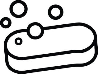 Sponge with foam icon vector illustration. cleaning service