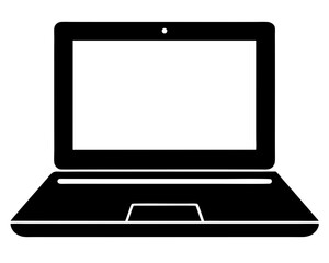 Laptop Vector Silhouettes & SVG Icons | Technology & Office Digital Designs & Crafts