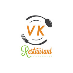 initial monogram logo With restaurant Culinary Circle shape Taste of Tradition logo design.
