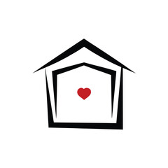 house with heart