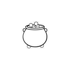 pot with lid vector