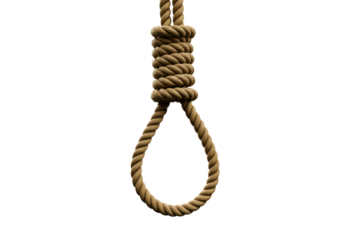 Isolated Noose Rope Knot Hanging