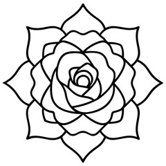 Elegant line art flower illustration, featuring a minimalist and hand-drawn floral design. Perfect for botanical prints, tattoo designs, nature-themed branding, packaging, wedding invitations, wall ar