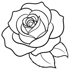 Elegant line art flower illustration, featuring a minimalist and hand-drawn floral design. Perfect for botanical prints, tattoo designs, nature-themed branding, packaging, wedding invitations, wall ar