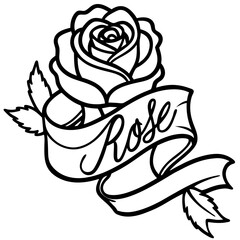 Elegant line art flower illustration, featuring a minimalist and hand-drawn floral design. Perfect for botanical prints, tattoo designs, nature-themed branding, packaging, wedding invitations, wall ar