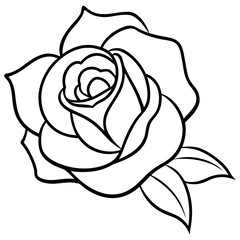 Elegant line art flower illustration, featuring a minimalist and hand-drawn floral design. Perfect for botanical prints, tattoo designs, nature-themed branding, packaging, wedding invitations, wall ar