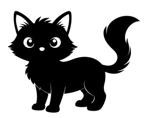 Kitten Vector Silhouettes & SVG Icon