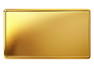Golden name plate