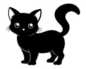 Kitten Vector Silhouettes & SVG Icon