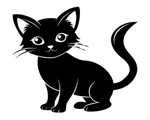Kitten Vector Silhouettes & SVG Icon