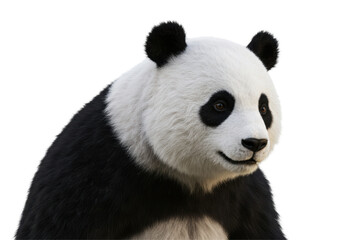 Isolated Close-up of Panda Bear Face © Matteo