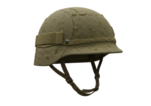Isolated Military Helmet