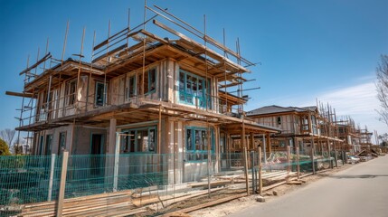 Eco-Friendly House Construction Site with Smart Materials and Framework