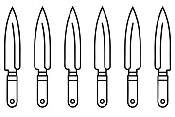 Knife Icon Minimalist Line Art Design Idea