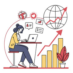 Flier for Restaurant and editable element Circle with black , yellow , green, white color.Modern home flier with polygon safe and blue color and dijital marketing agency flier with Circle safe, Leaves