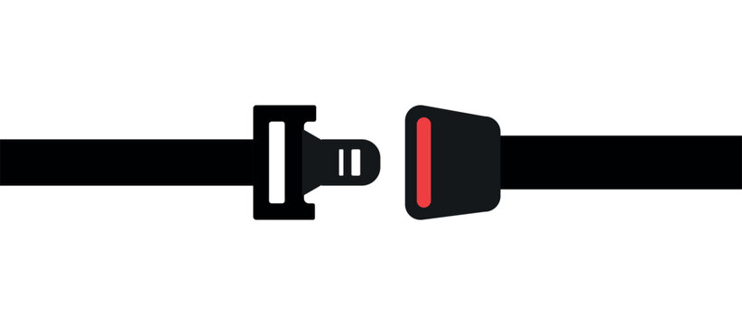 seat belt icon. safety seat belt symbol. traveling to car, air plane, bus, truck, texi on road journey safety belt png and vector illustration on transparent background