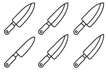 Knife Icon Sleek Line Art for Branding