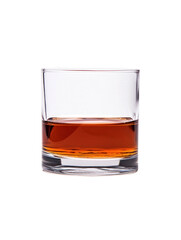 Elegant whiskey glass cutout background stylish costume display modern bar environment close-up viewpoint
