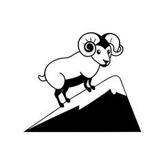 sheep vinyl ready vector illustration