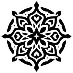 Stunning floral Islamic mandala expressing harmonious abstract artistic beauty