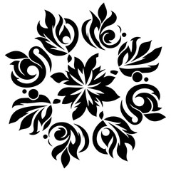 Artistic Islamic floral mandala portraying stylish ornamental detailed precision