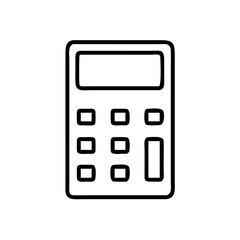 Simple Calculator Icon in Minimalist Design  