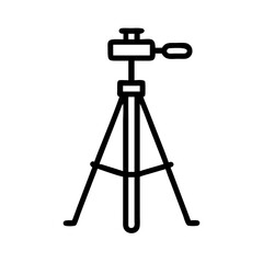 Tripod Stand Icon in Minimalist Design  