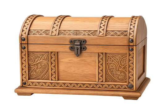 recommend clip art: Ornate Wooden Treasure Chest Illustration.