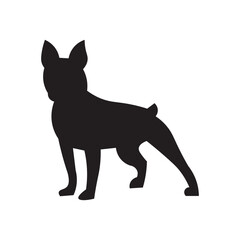 isolated black silhouette of a dog collection, Set of dog silhouette vector. Dogs and puppies in different breed, corgi, golden retriever, poses, sitting, Great Dog Silhouette: Majestic Canine Vector.