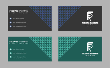 Fototapeta premium Proffessional business card design, A bundle of business card design, unique and attractive visiting card template, clean business card, A4 visiting card layout.