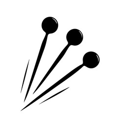 pins icon, pins silhouette vector illustration-simple silhouette illustration of pins, perfect for pins logos and icons