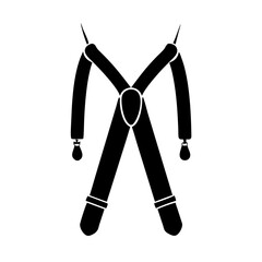 suspenders icon, suspenders silhouette vector illustration-simple silhouette illustration of suspenders, perfect for suspenders logos and icons