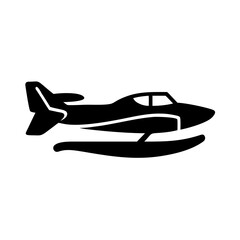 hydroplane icon, hydroplane silhouette vector illustration-simple silhouette illustration of hydroplane, perfect for hydroplane logos and icons