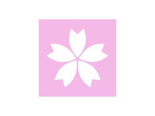 桜の花正方形アイコン