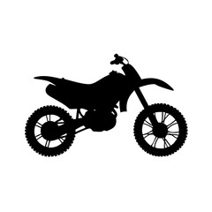 Fototapeta premium dirt bike icon, dirt bike silhouette vector illustration-simple silhouette illustration of dirt bike, perfect for dirt bike logos and icons