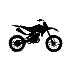 Fototapeta premium dirt bike icon, dirt bike silhouette vector illustration-simple silhouette illustration of dirt bike, perfect for dirt bike logos and icons