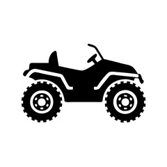 atv all terrain vehicle icon, atv all terrain vehicle silhouette vector illustration-simple silhouette illustration of atv all terrain vehicle, perfect for atv all terrain vehicle logos and icons