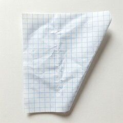 white paper on a white background