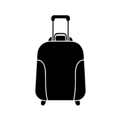 luggage icon, luggage silhouette vector illustration-simple silhouette illustration of luggage, perfect for luggage logos and icons