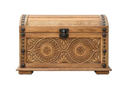 recommend clip art: Ornate Wooden Treasure Chest Illustration.
