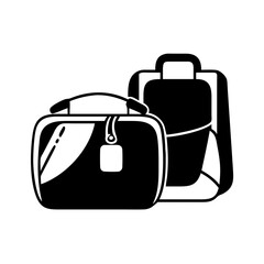 travel pouches icon, travel pouches silhouette vector illustration-simple silhouette illustration of travel pouches, perfect for travel pouches logos and icons
