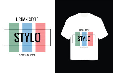 urban style t-shirt design vector