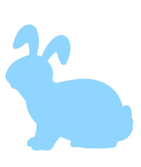 Easter bunny clip art design on plain white transparent isolated background for card, shirt, hoodie, sweatshirt, apparel, tag, mug, icon, poster or badge