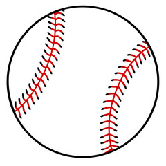 baseball ball isolated on white