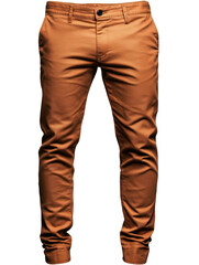 Stylish brown trousers costume cutout background for fashion event studio setting perspective